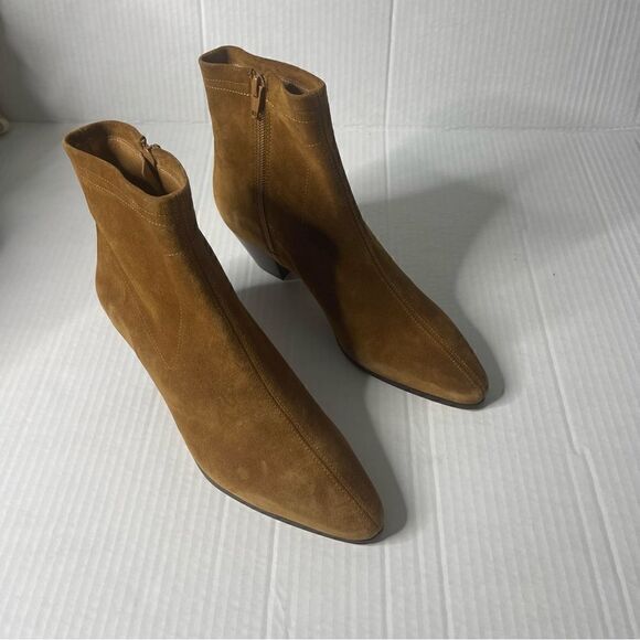 MAJE Flika Suede Ankle Boots - Tan New in box size 37 - Picture 6 of 12